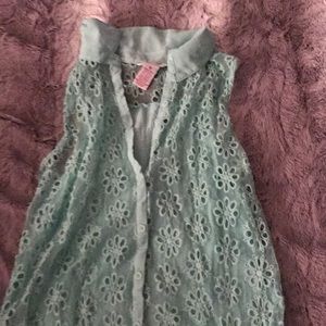 Teal tank top